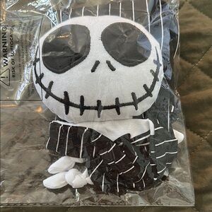 NWT Disney The Nightmare Before Christmas Jack Skellington Black & White Lovey